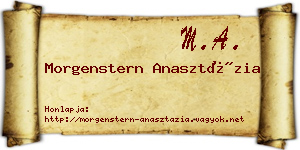 Morgenstern Anasztázia névjegykártya